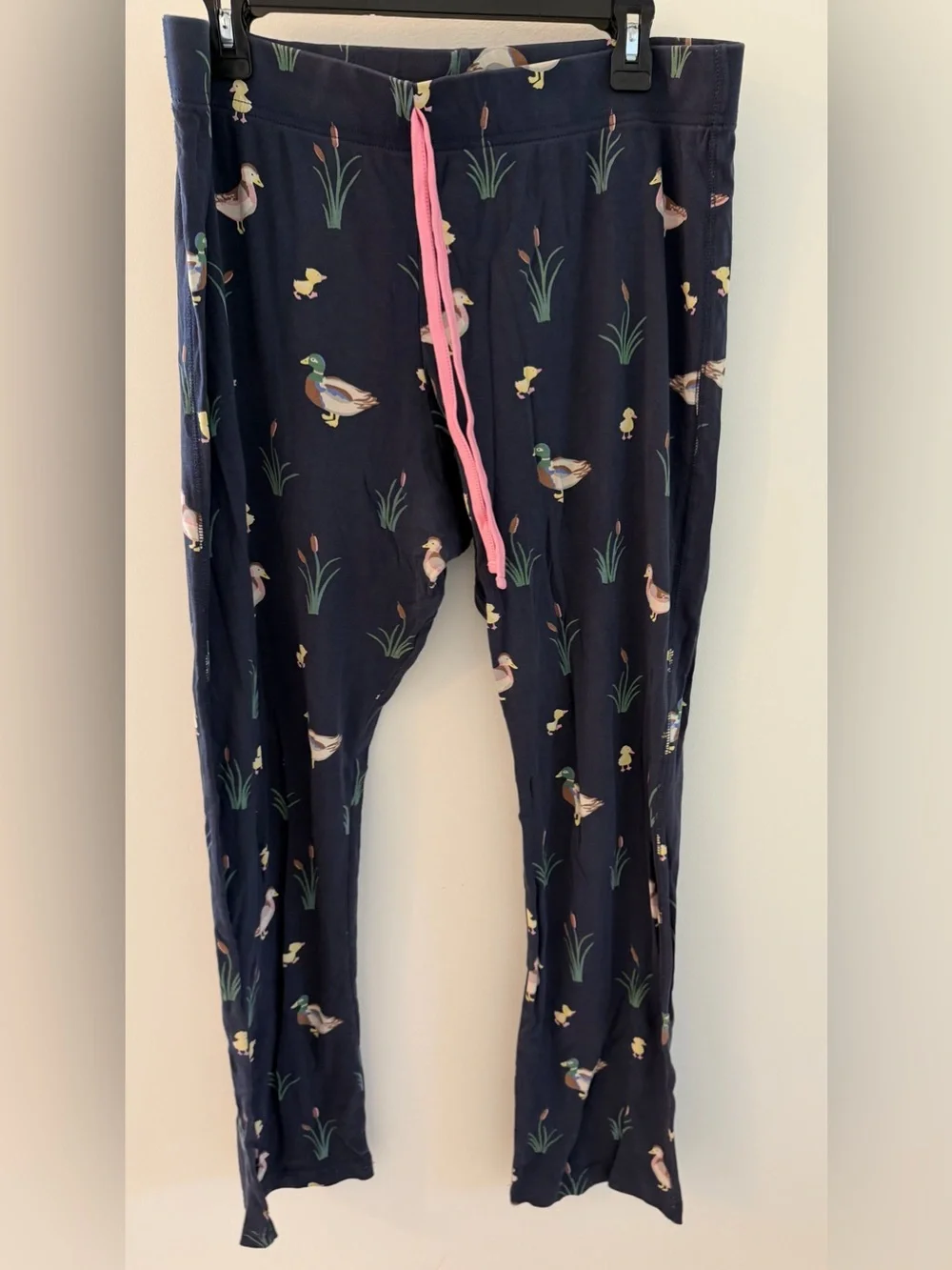 The Beaufort Bonnet Company Navy Duck Print V-Neck Pajama Set Pima XL